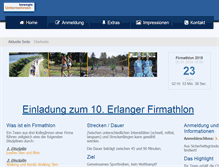 Tablet Screenshot of firmathlon-erlangen.de